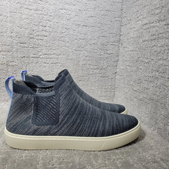 Rothy's The Chelsea Graphite Melange Ankle Boots Women's Size US 8, 8.5, 9.5 - Picture 3 of 10